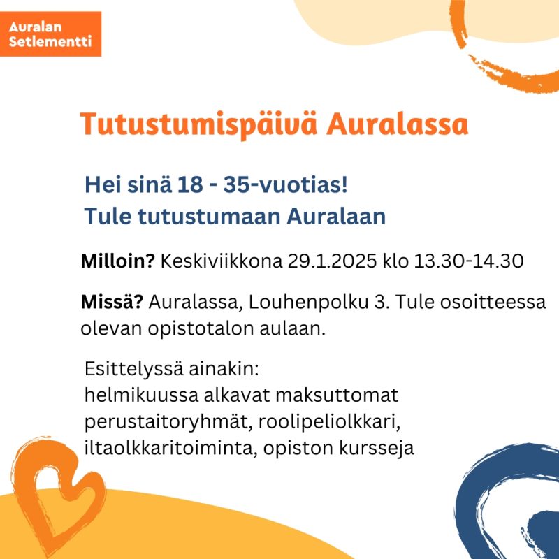 Tutustumispäivä Auralassa