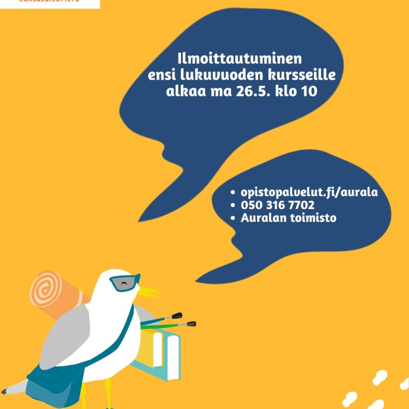 Aurala&#39;s mascotkkkkin, which tells you the day of registration