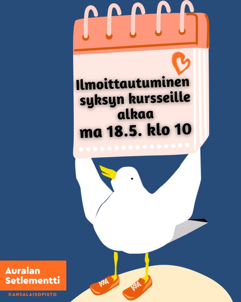 Ilmoittautumisen alkamisen mainos