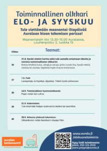KK kalenteri Toiminnallinen olkkari()